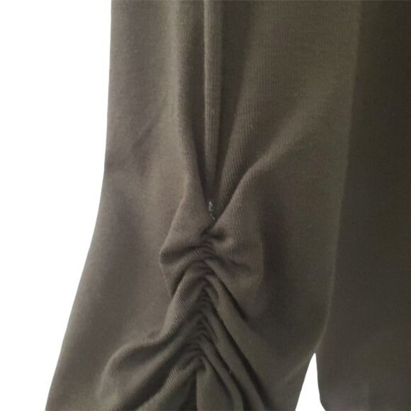 Adam Jacobs Satin Drape Front CoverUp Jacket Top - Picture 5 of 10